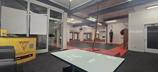 Trainingsbereich Trainingsbereich der VTKO Kampfkunstschule.